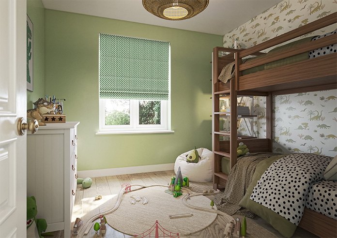 Jaipur, Bottle Green - Roman Blind - Image 6